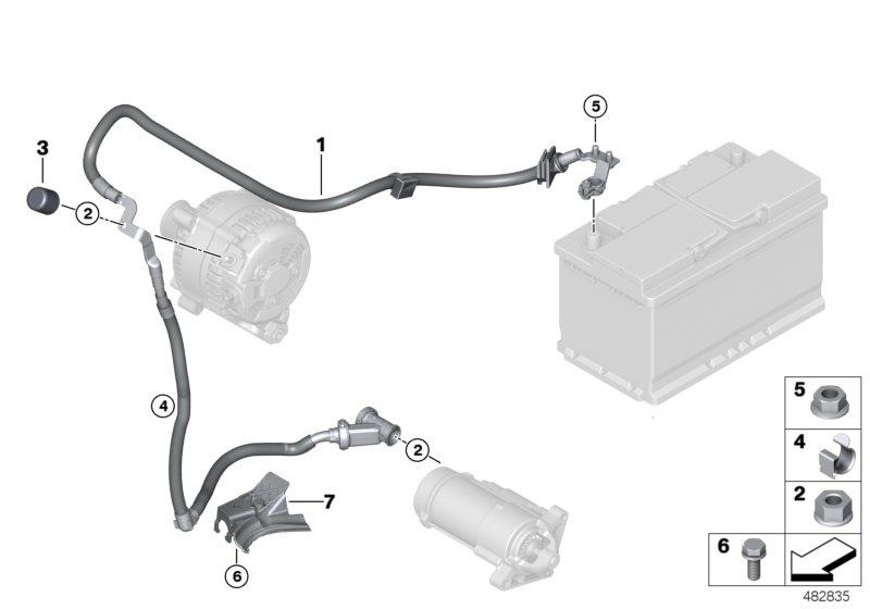 Battery cable/cable starter