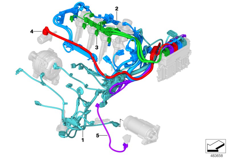 Engine wiring harness