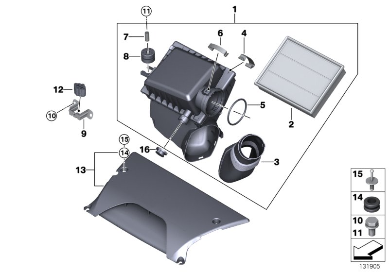 Intake silencer / Filter cartridge