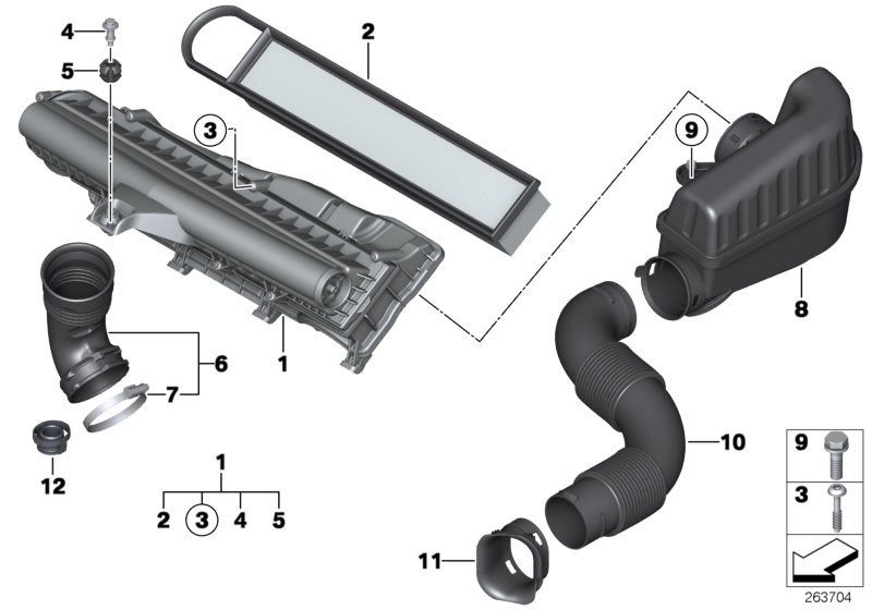 Intake silencer / Filter cartridge