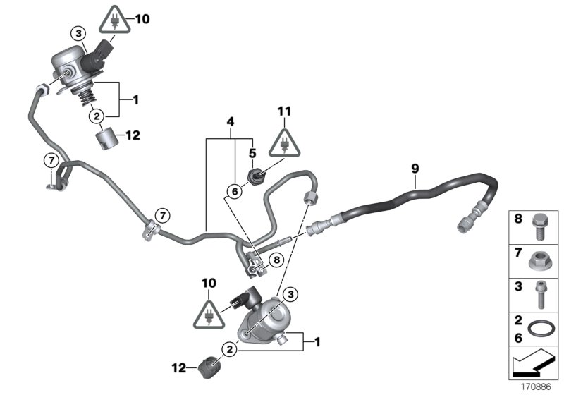 High-pressure pump/Tubing