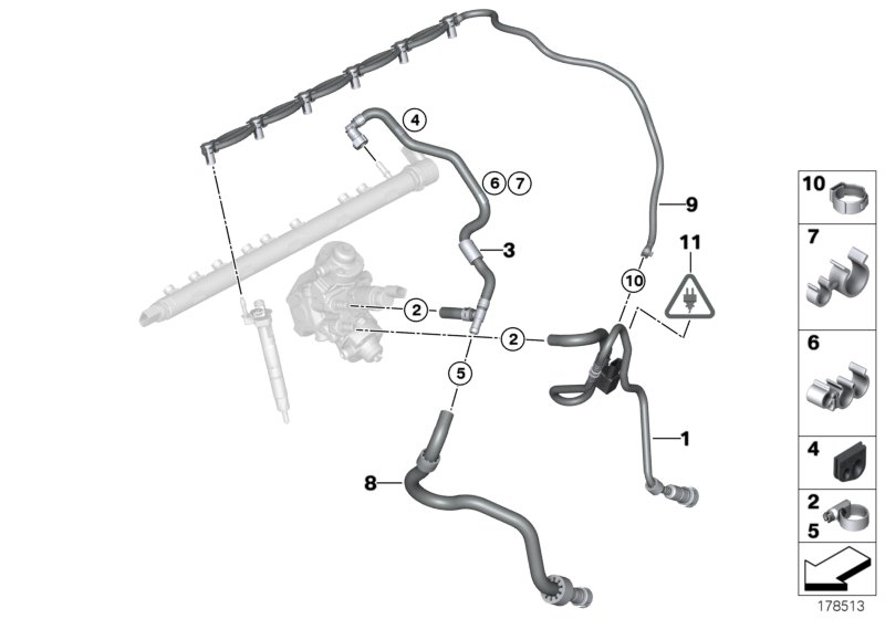 Fuel pipes / Mounting Parts