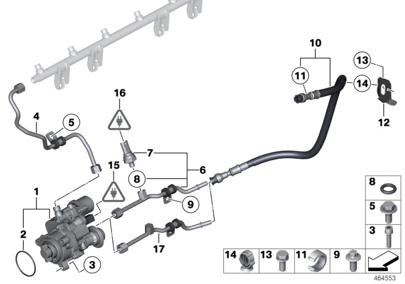 High-pressure pump/Tubing