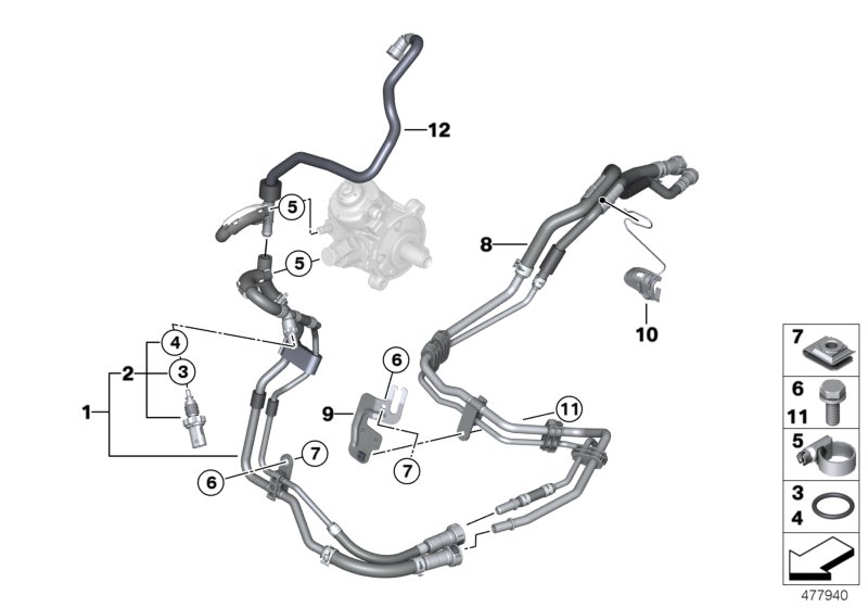 Fuel pipes / Mounting Parts