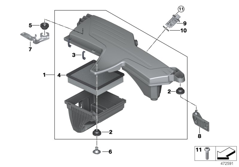Intake silencer