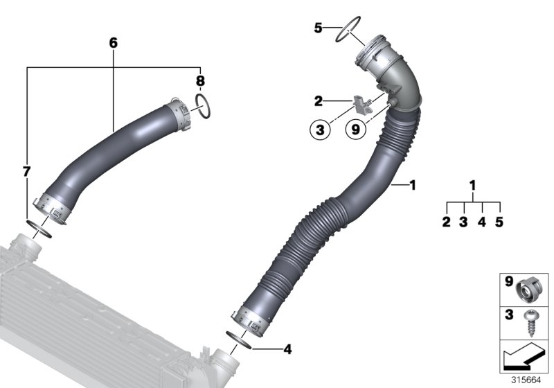 Charge-air duct