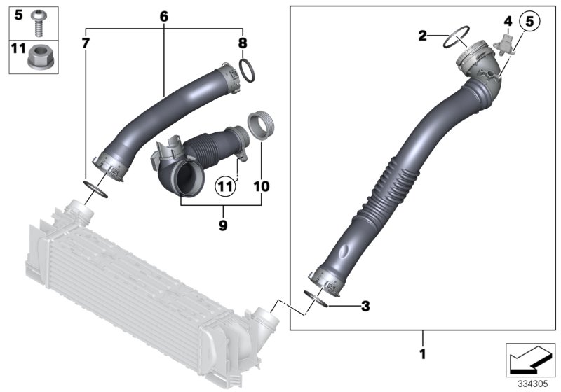 Charge-air duct
