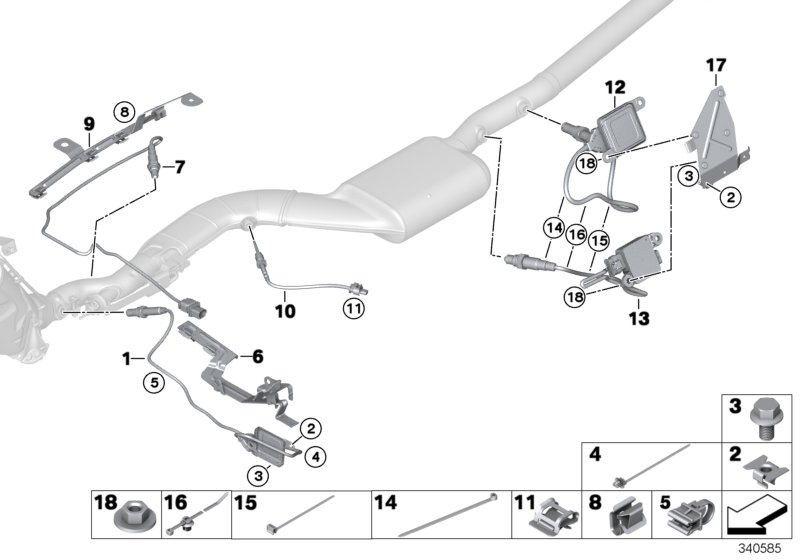 Exhaust sensors / sensor NOX / SCR