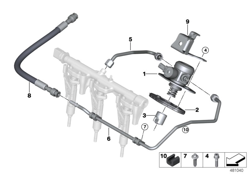 High-pressure pump/Tubing
