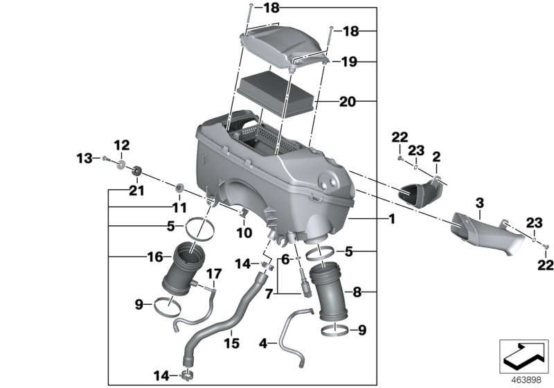 Intake silencer / Filter cartridge
