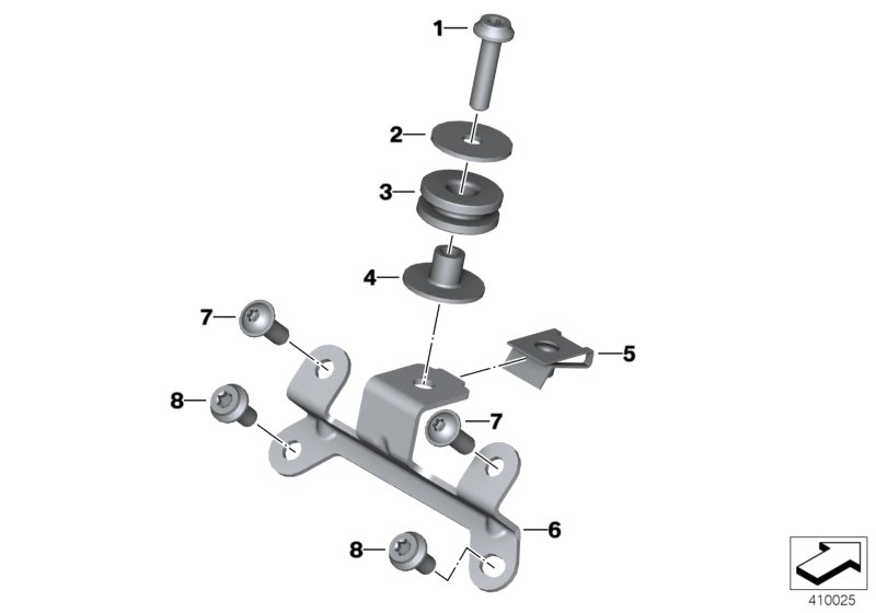Bracket, intake silencer