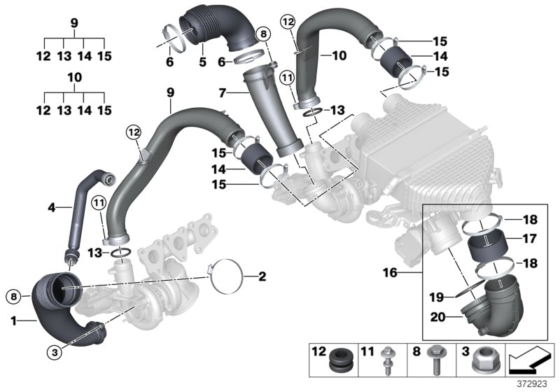 Charge-air duct