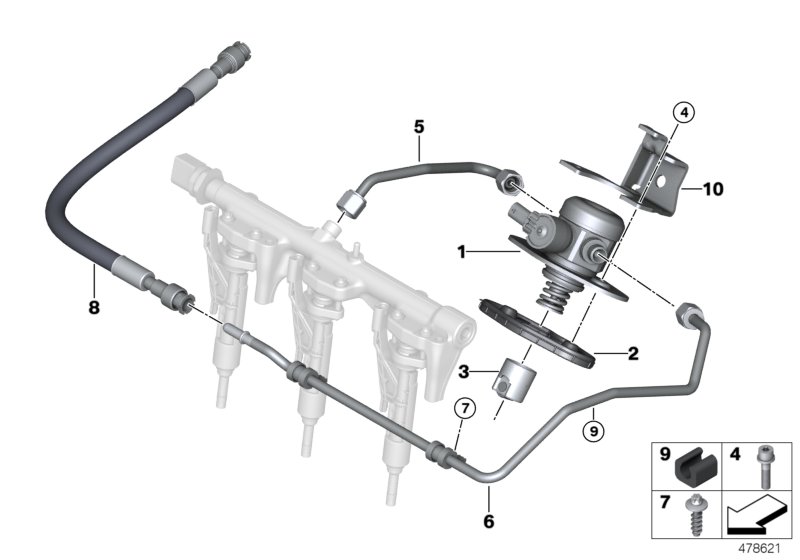 High-pressure pump/Tubing