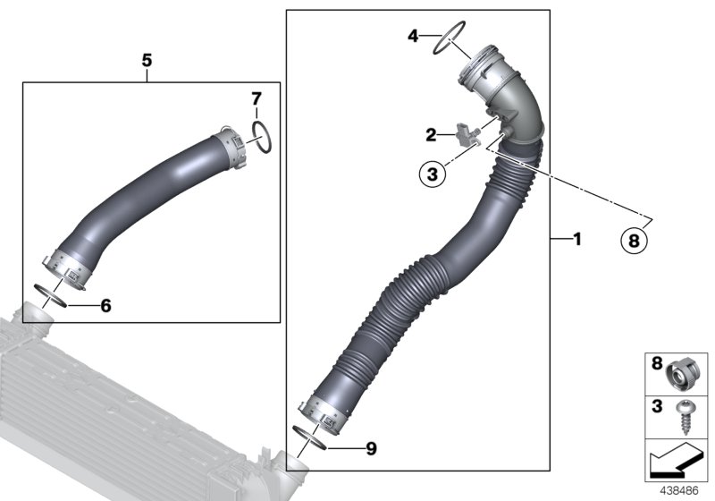 Charge-air duct
