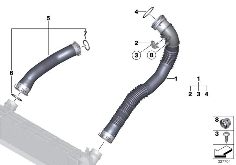 Charge-air duct
