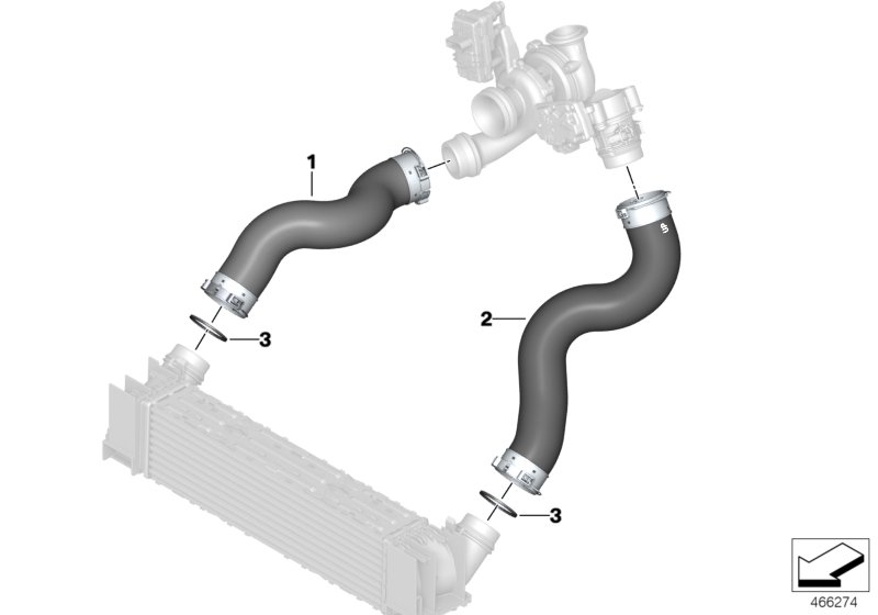 Charge-air duct