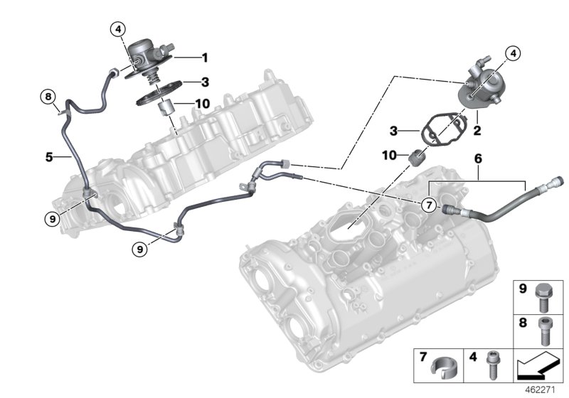High-pressure pump/Tubing
