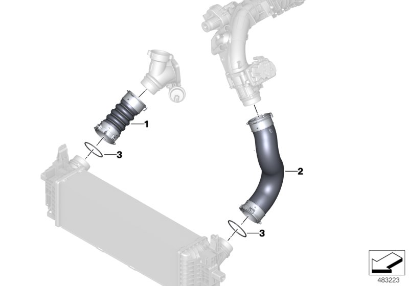 Charge-air duct
