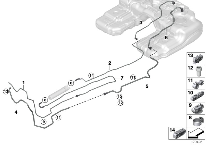 Fuel pipes / Mounting Parts