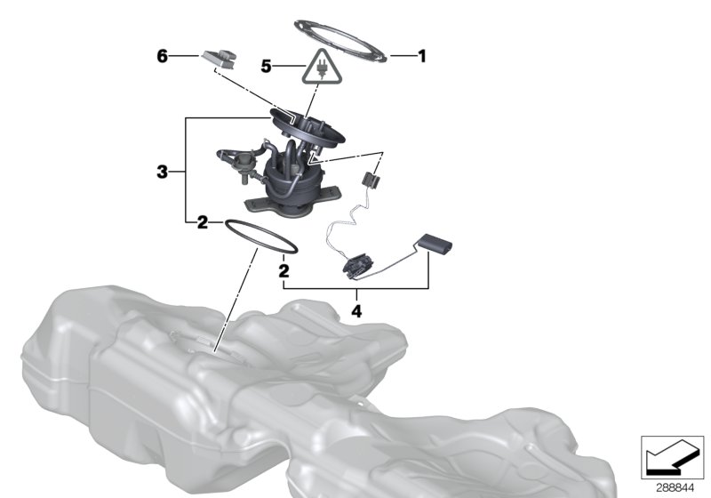 Fuel pump and fuel level sensor
