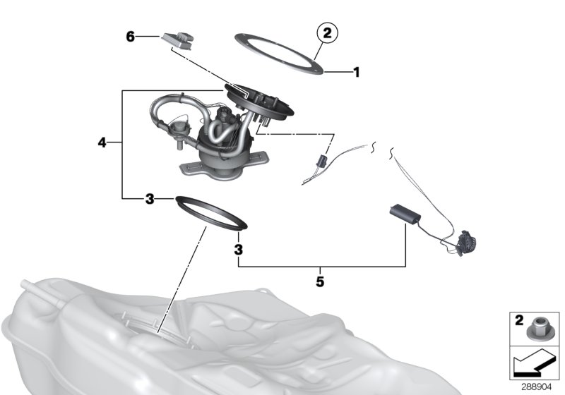 Fuel pump and fuel level sensor