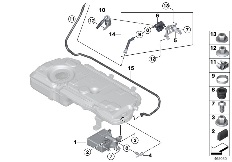 Activated Charcoal Filter/mounting parts