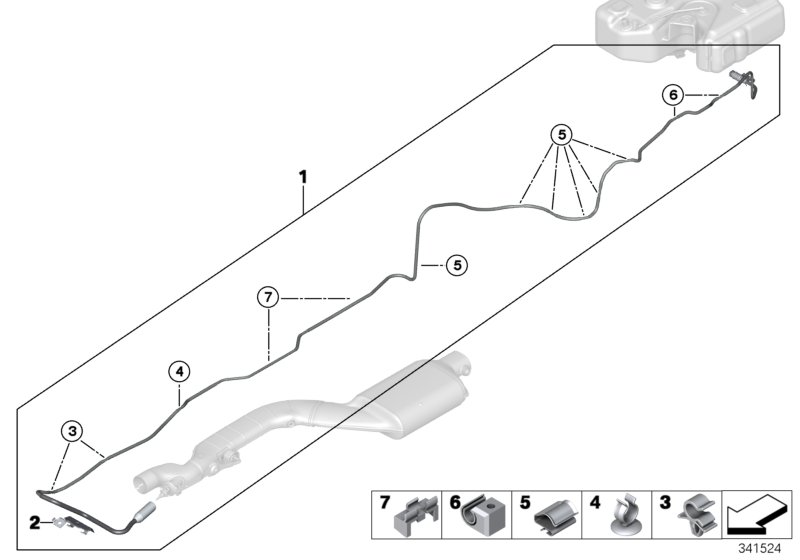 SCR metering line