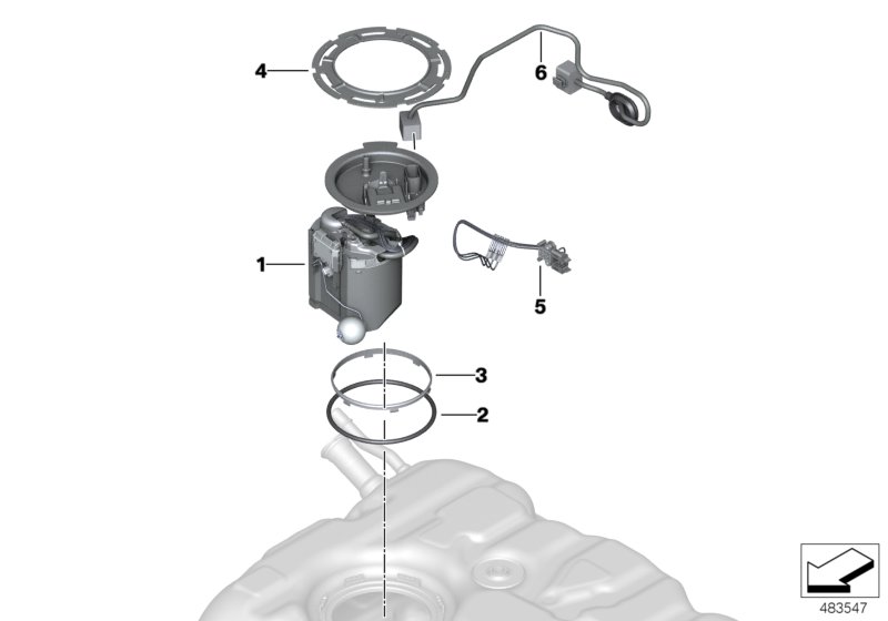 Fuel pump and fuel level sensor