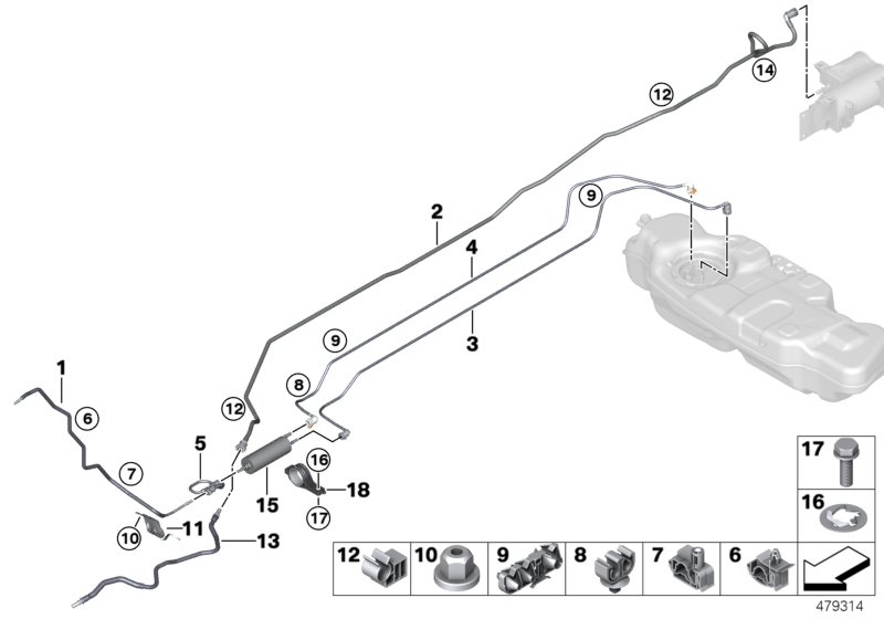 Fuel line / fuel filter