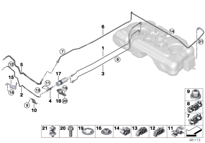 Fuel line / fuel filter