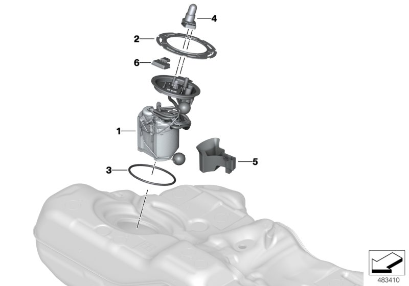 Fuel pump and fuel level sensor