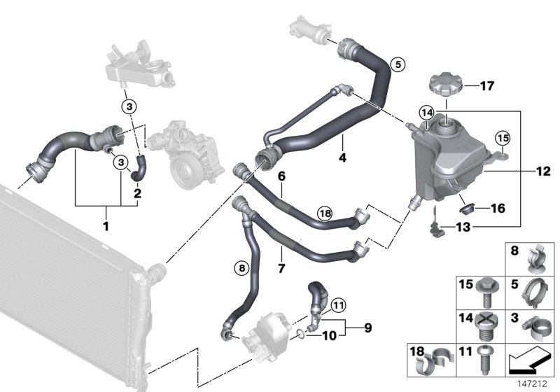 Cooling System Water Hoses