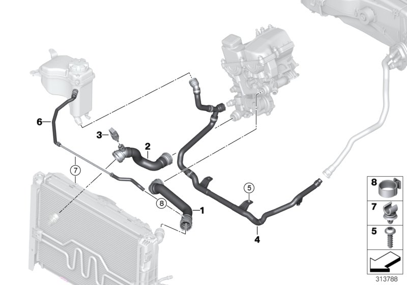 Cooling System Water Hoses