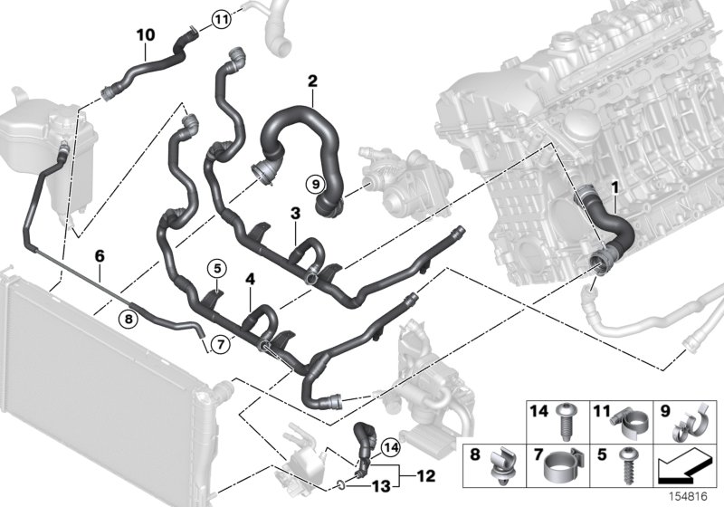 Cooling System Water Hoses
