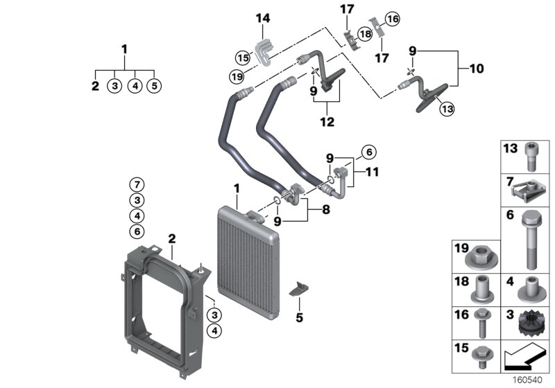 Engine oil cooler/oil cooler line