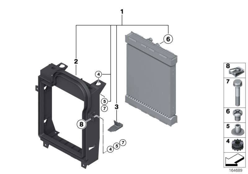 Additional cooler, wheel arch
