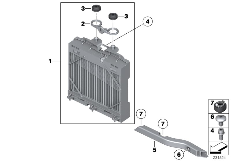 Additional cooler, wheel arch