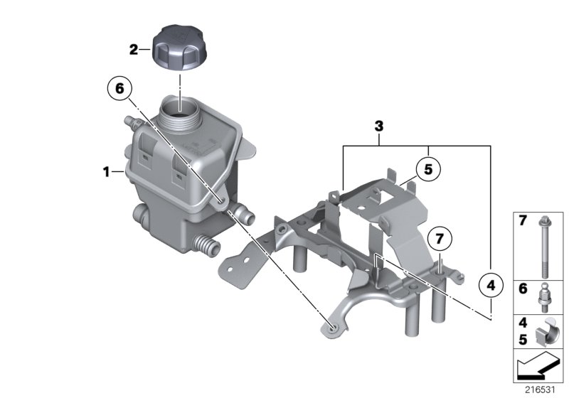 Expansion tank, intercooler