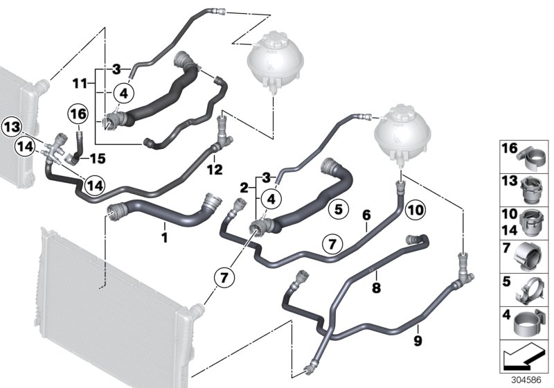 Cooling System Water Hoses