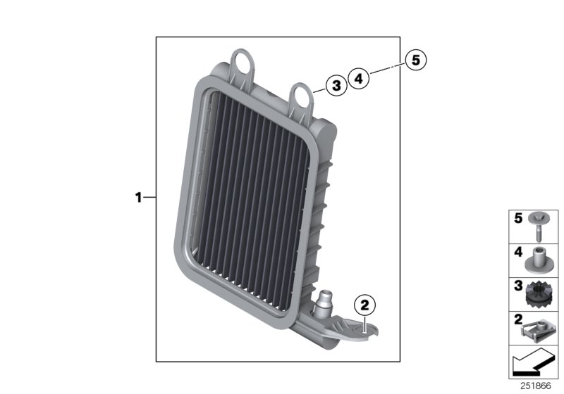 Additional cooler, wheel arch