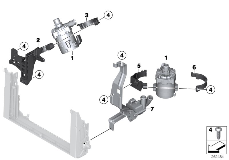 Additional water pump