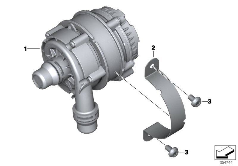 Electric coolant pump