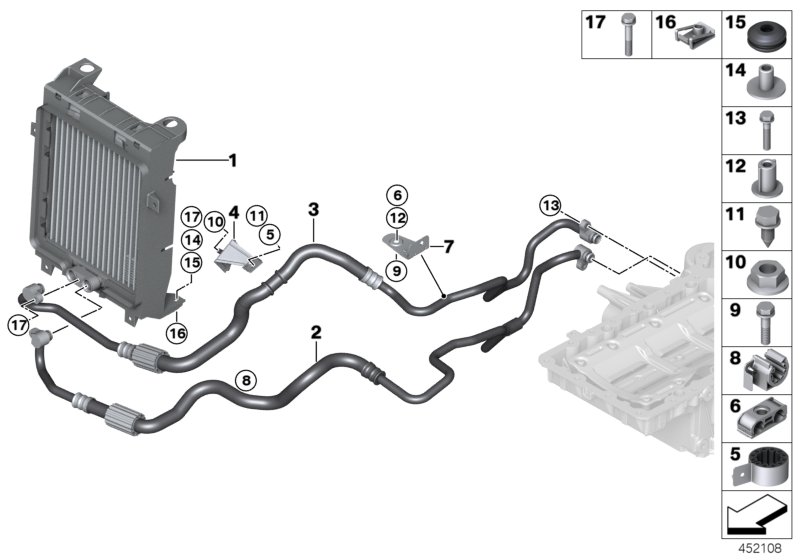 Oil cooler / circuits