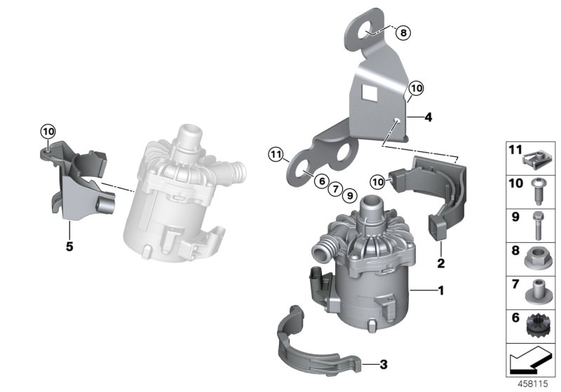 Cooling system-coolant pump
