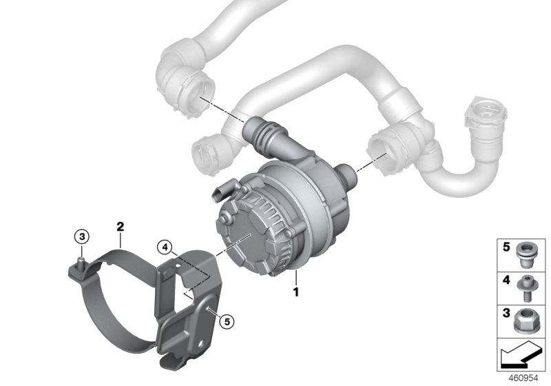 Cooling sys.charge air el.coolant pump