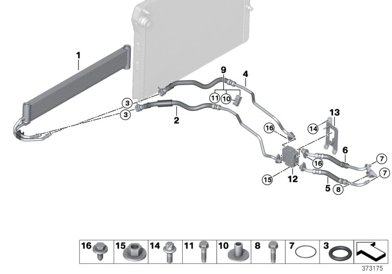 Transmission oil cooling