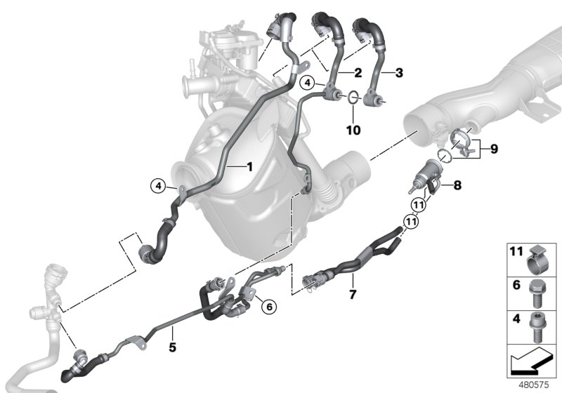 Coolant hoses / mounting parts