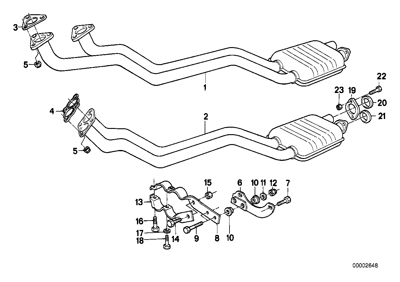 EXHAUST PIPE FRONT SILENCER