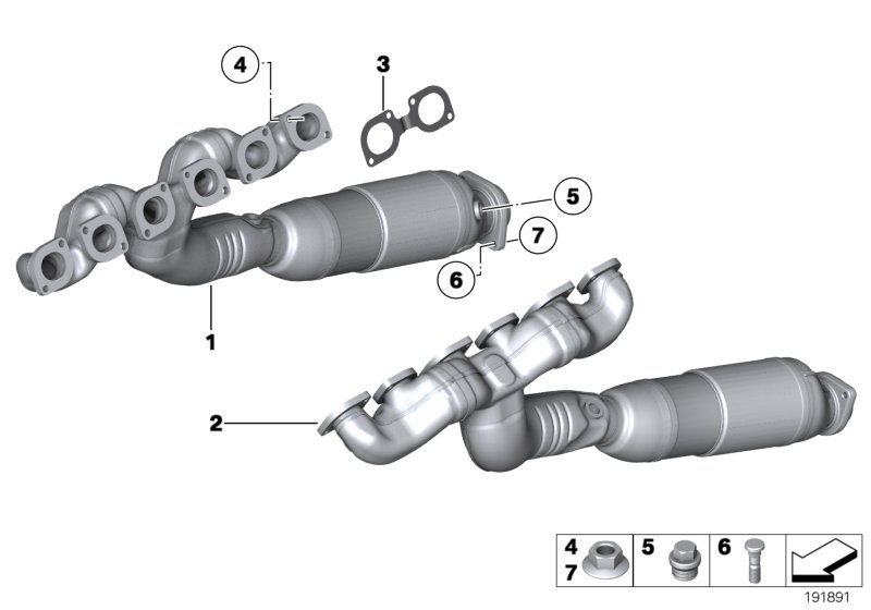 Exhaust manifold with catalyst