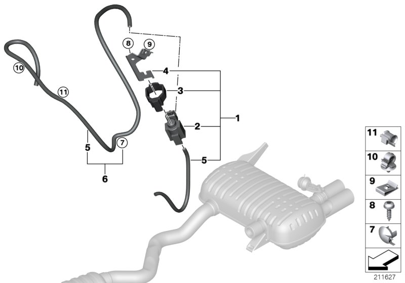 Vacuum control, exhaust flap